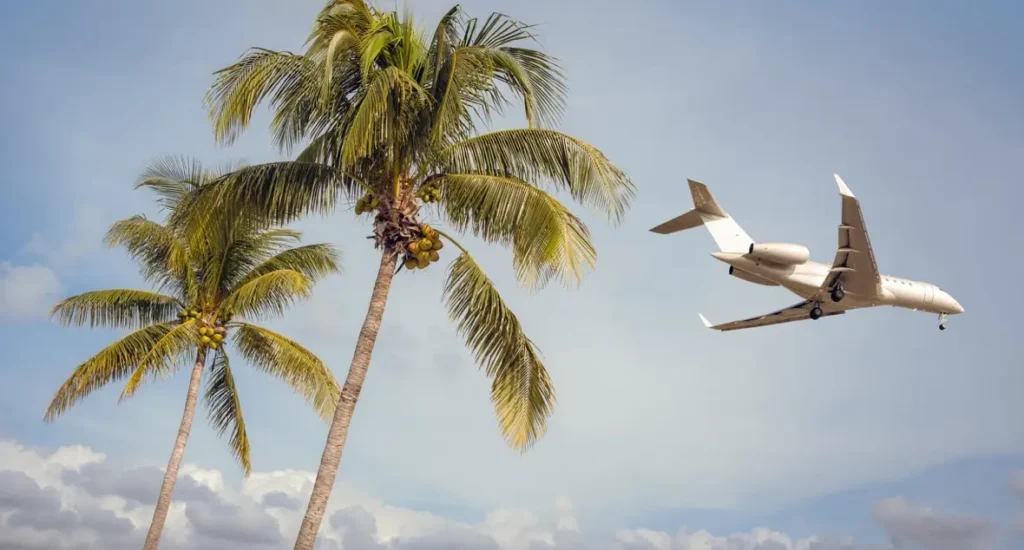 A long-range business jet above the weather, where thinner air and more direct routing matter more than raw cruise speed.